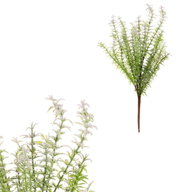 Zeleň - umelý trs, zápich, biele špičky