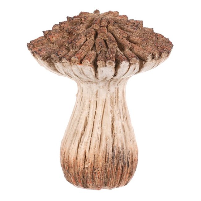 Huba z polyresinu - záhradná dekorácia, veľ. M, béžovo-hnedá