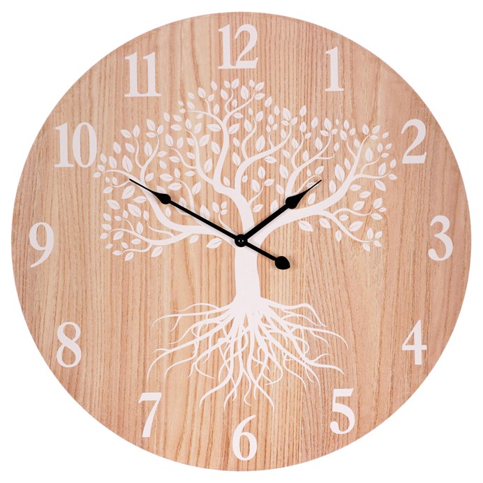 Hodiny nástenné - pr. 58 cm, MDF, strom života