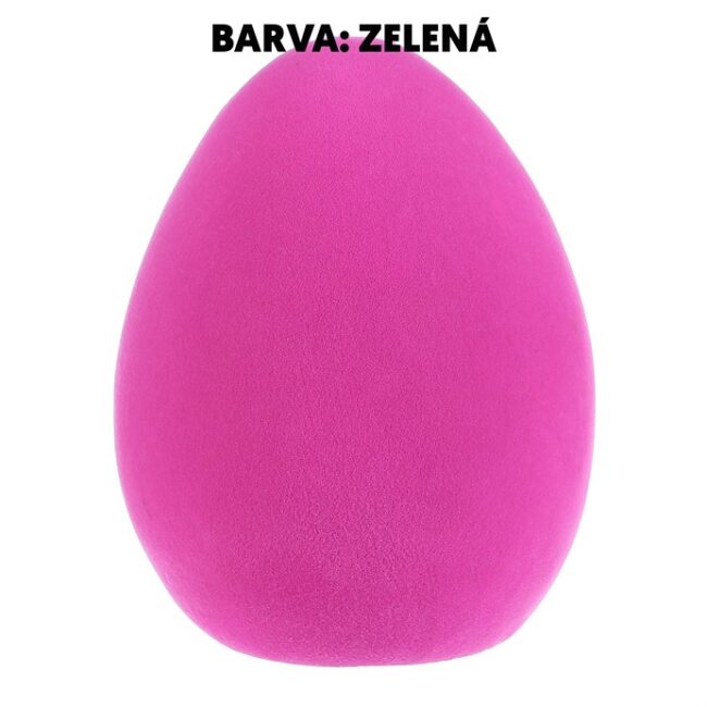 Vajíčko - keramická dekorácia, semišový povrch, veľ. M, farba zelená