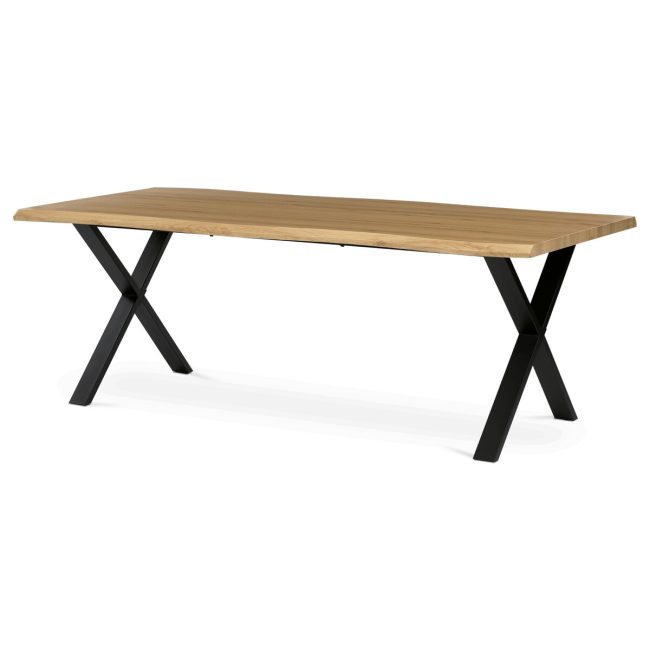 Jedálenský stôl 210x100cm, mdf, divoký dub, HT-F4321 OAK